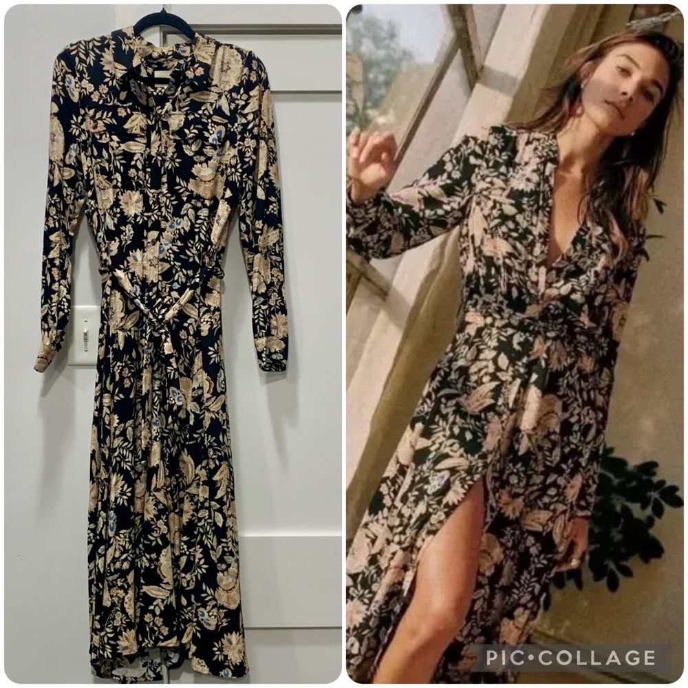 Sezane LAURETTA DRESS in Flower Fond Noir
Size: FR38/US6